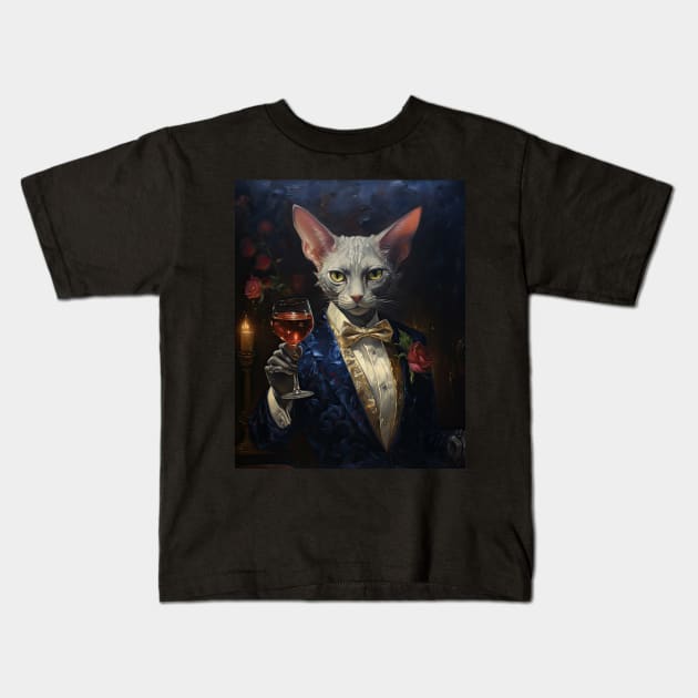 Sphinxe Bon Vivant Kids T-Shirt by zinchik